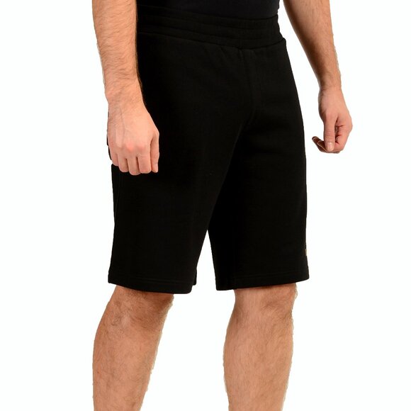 Versace Men's Black & Gold Medusa Logo Sweat Shorts US XL IT 54 - Picture 2 of 5